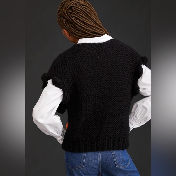 Maeve By Anthropologie Bauble Chunky Knit Sweater Vest | One Size Fits Most - Picture 3 of 10
